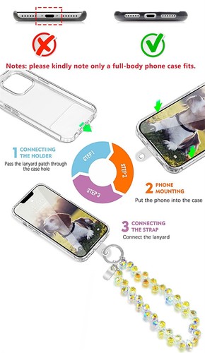 Vibrant Water Drop Crystal Bracelet fits ZTE Moto Phones & Stylish Accessories - 第 4/4 張圖片