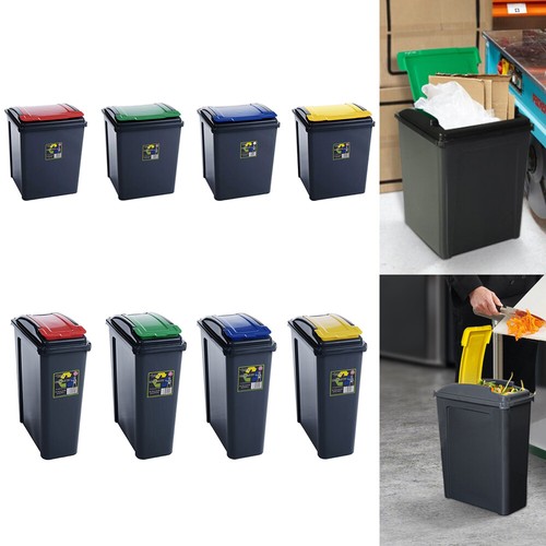 Recycle Bin 25L 50L Plastic Waste Bin Recycle Dustbin Garden Home Office - Picture 2 of 46