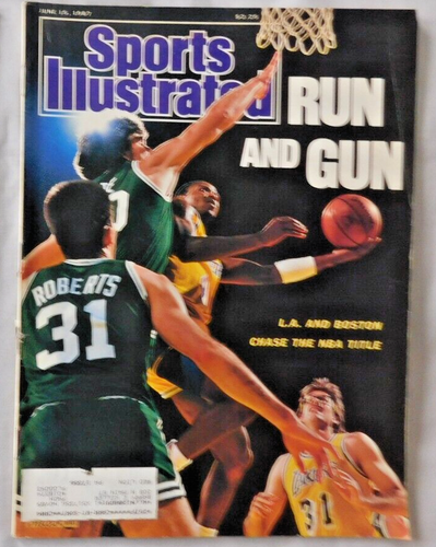 Byron Scott Los Angeles Lakers 15. Juni 1987 Sports Illustrated Sehr guter Zustand