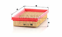 MANN-FILTER C 17 008 Air Filter for CITROËN,PEUGEOT,SUZUKI,TOYOTA,TOYOTA (GAC) - Bild 1 von 6