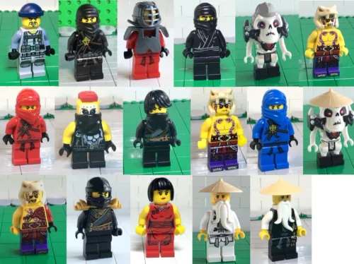 Lego - Figur Minifig Ninjago -Auswahlmenü- njo115 njo122 Nya, Sensai Wu, Kruncha
