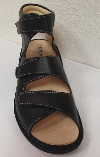 Finn Comfort CAPRI in schwarz Nappa KELLNERSANDALE & Stoffbeutel Wechselfußbett! - Bild 4 von 7