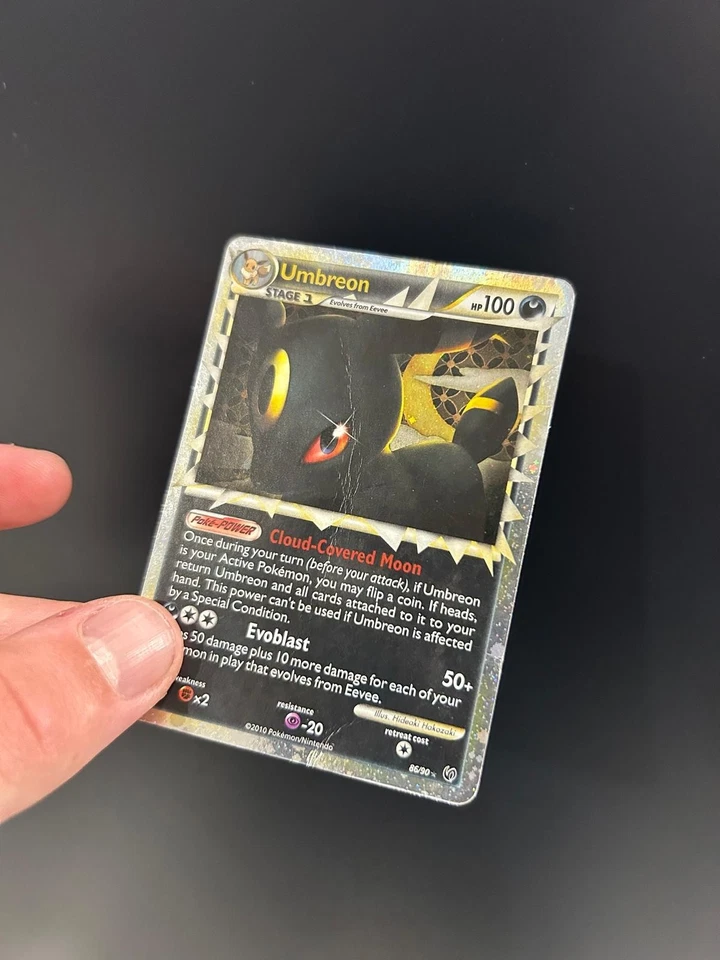 Umbreon Prime HGSS Undaunted 86/90 Holo Ultra Rare 2010 Pokemon Card PLAYED/POOR - Image 4 of 4