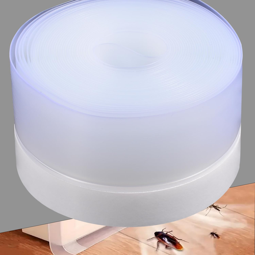 Silicone Weather Stripping Seal Door Tape 16.5 Feet Strip Bottom Draft Insulatio - Picture 12 of 12