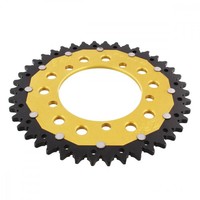 Kettenrad Alu Gold 42-ZäHne 520-Teilung FüR Aprilia RSV4 1000 RF ABS 2015-2017