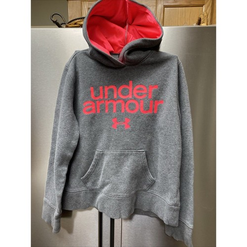Under Armour Kapuzenpullover Cold Gear Gr. YLG/JG/G grau - Bild 1 von 6