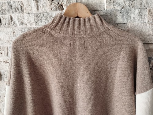 Barbour Cecilia Ladies Funnel Neck Knit Jumper - Earl Grey/ RRP £90 - Picture 12 of 15