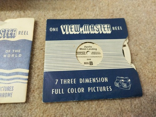 Vintage Sawyer’s VIEW-MASTER VIEWER 50’s BAKELITE, 3 Reels , Hong Kong, Moon - Picture 2 of 8