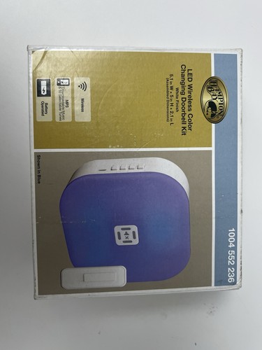 Hampton Bay Kit de Timbre Inalámbrico LED Iluminado a Batería NUEVO - Imagen 6 de 7