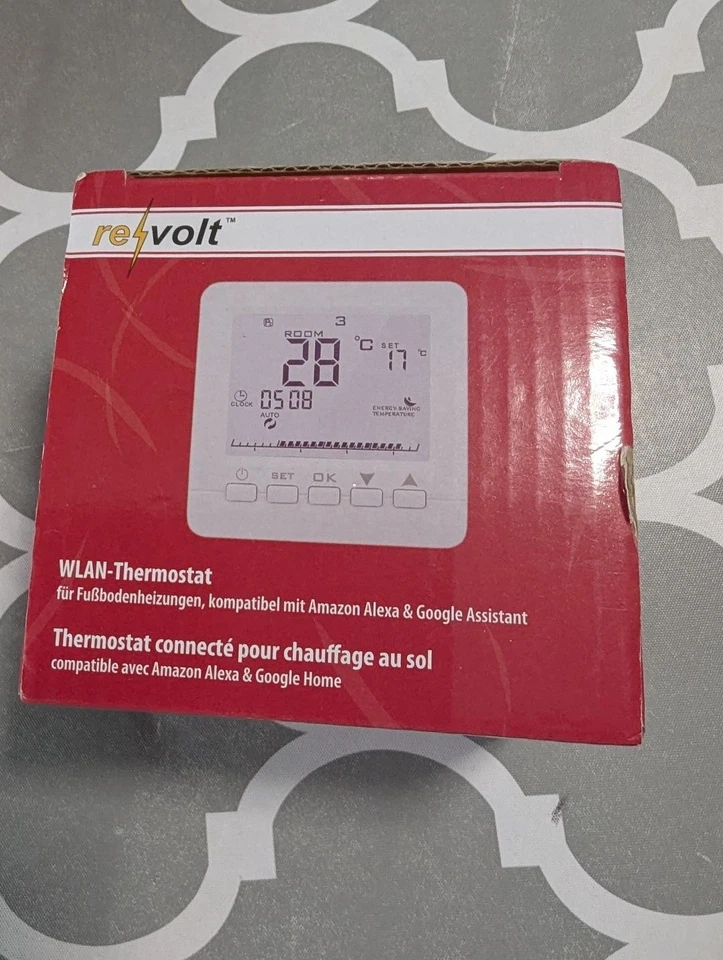 WLAN-Thermostat für elektr. Fußbodenheizungen kompatibel mit Amazon ,neu