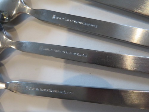VTG MCM lot of 9 Spoons 6.5" Teaspoons Stanley Roberts Stainless Crosspoint - Picture 11 of 23