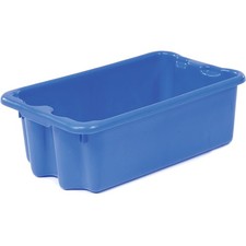 LEWISBins Polyethylene Container 24"L x 14"W x 8"H Blue Lot of 5