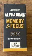 ONNIT Alpha Brain Daily Memory & Focus 60 Caps Dietary Supplement EXP 12/2025 