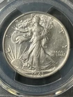 1943 Walking Liberty Half. AU55 , Nice AU with Gold Shield, PCGS 57571841
