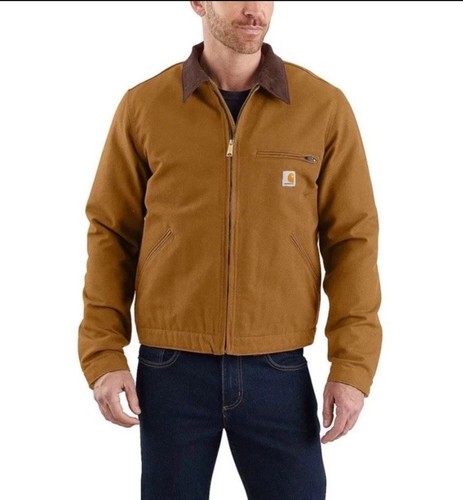 Carhartt Men's Rugged Flex Duck Detroit Jacket Size Large NWT