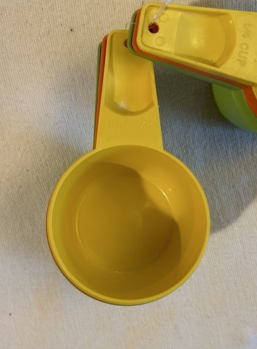 Vintage Tupperware Messbecher Set Set 6 Farbmix verschachtelt Komplettset - Bild 7 von 9