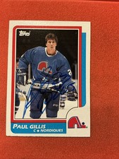 Paul Gillis  🔥NHL : 1986-87 Topps 🔥🔥Autograph🔥🔥