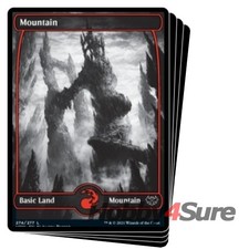 Mountain (274) (full Art) X4 M/NM Magic MTG Innistrad: Crimson Vow