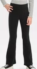 NEW Art Class Girl's Knit Flare Ponte Pants Black Size Medium (8)