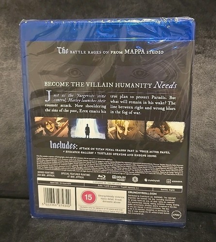 Attack on Titan Final Season Part 2 Blu-ray (Episodes 76-87) - Brand New/Sealed - Picture 2 of 3