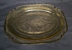 Vintage Oval Platter Amber Colored Federal Glass Co Depression Glass