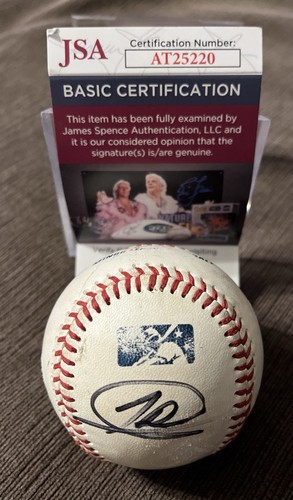 JASSON DOMINGUEZ AUTO SIGNED GAME USED MINOR LEAGUE BASEBALL YANKEES JSA