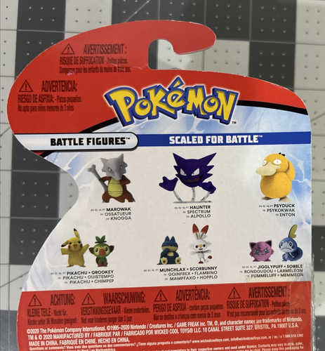 Official POKEMON Battle Figure Pack PIKACHU GROOKEY 2020 New In Package WCT - Picture 14 of 15