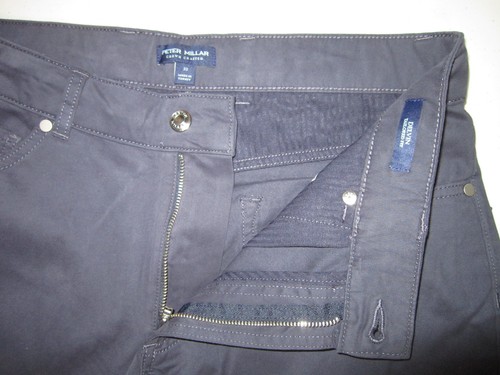 PETER MILLAR Crown Crafted Delvin Twill Five-Pocket Pant Pants NAVy Sz 33 $245 - Picture 9 of 15