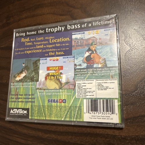 *SEALED* Sega Bass Fishing (PC, 2001) Sega PC ACTIVISION - Picture 3 of 3