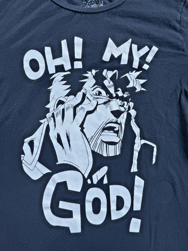JoJo's Bizarre Adventures Black Tshirt (Oh my! God!) Size S - Picture 2 of 4