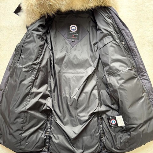 Cappotto piumino Canada Goose Shelburne con pelliccia di coyote staccabile blu navy donna - Foto 6 di 15