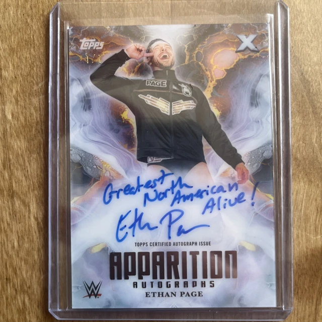 2025 Topps Exalted WWE 1/1 Ethan Page Apparition Auto Aqua #APA-EPG