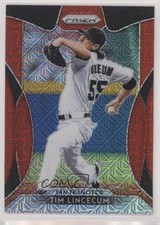 2019 Panini Prizm Tier III Red Mojo Prizm 131/299 Tim Lincecum #297 gn1