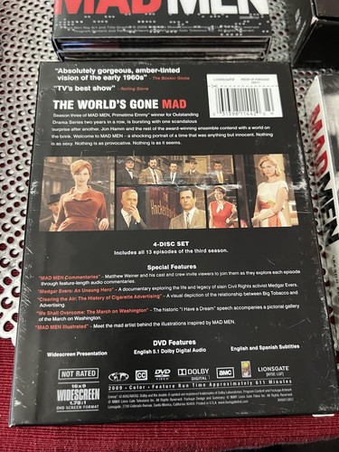 Mad Men DVD Serie Staffeln 1 2 3 4 gebraucht schöner Zustand - Bild 9 von 10