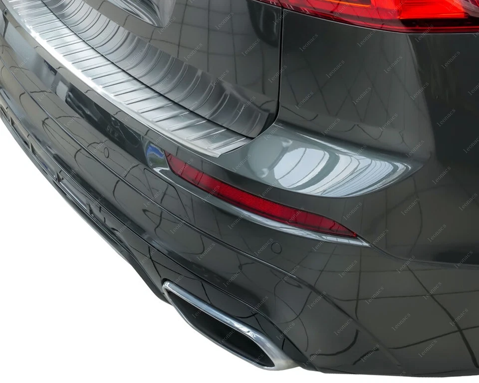 Per VOLVO XC60 II 2017-SU Cromato Protezione Paraurti (Spazzolato) ACCIAIO - Imagen 3 de 4