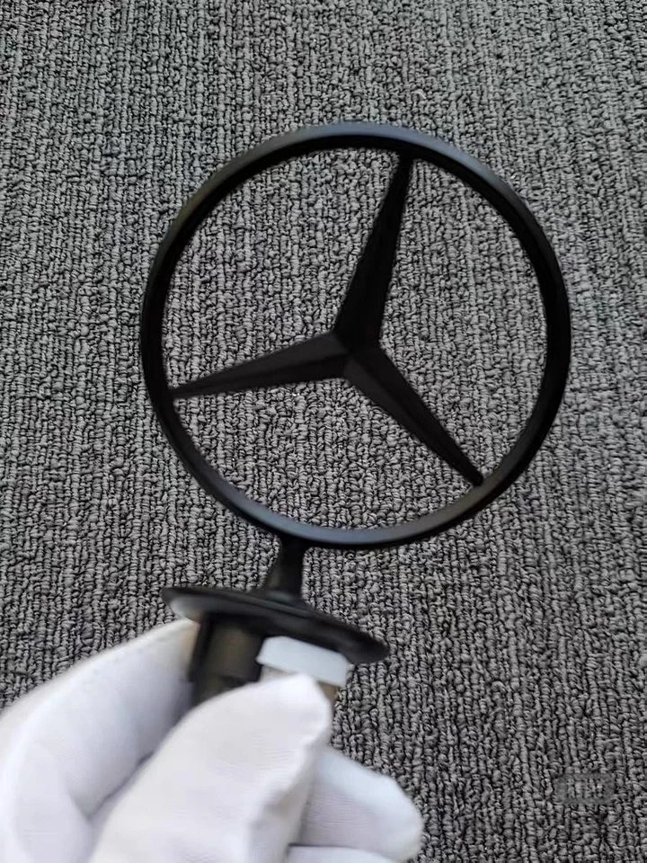 Front Hood Ornament Mounted Emblem 44mm Fit For Mercedes Benz C E S Most Models Foto 3 de 4