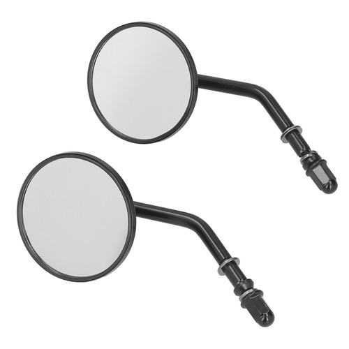 Pair Motorcycle Rearview Mirror Round Retro 8mm Screw Fit For Rocker C 2008‑2009 - Picture 4 of 24