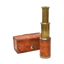Antique Style Brass Pocket Telescope Set of 6 | Pirate Nautical Spyglass
