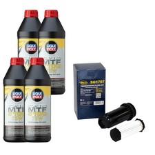 Set Getriebeöl MTF 5100 75W 4 Liter + Getriebeölfilter für Ford Focus Volvo 1.6
