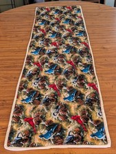 Quilted Christmas Table Runner D6 Cardinal Blue Jays