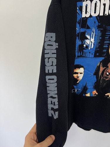 Vintage 90er Bohse Onkelz Hoodie selten Pullover Band 100% Baumwolle Herren Gr. L - Bild 3 von 17