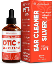 Dog Ear Cleaner OTIC Solution  Dog Ear Infection Treatment  Silver Cleaner