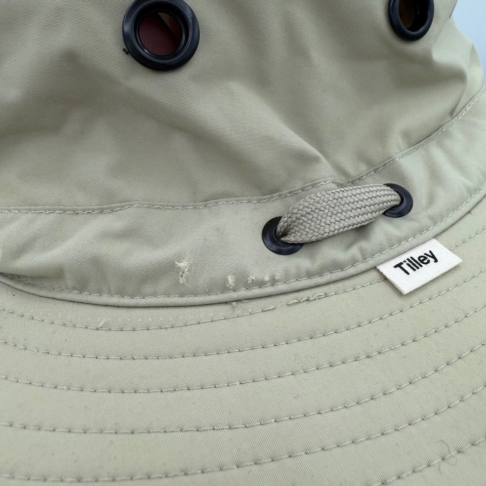 Sombrero Tilley Airflo Ala Ancha Beige S/M Exterior Protección Solar Booney Hat Foto 3 de 4