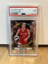 2024 Panini Prizm #9 CAITLIN CLARK Kaleidoscopic Insert RC PSA 9 - INDIANA FEVER