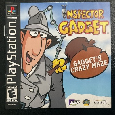 Inspector Gadget Gadget's Crazy Maze PS1 PlayStation 1 Instruction Manual Only