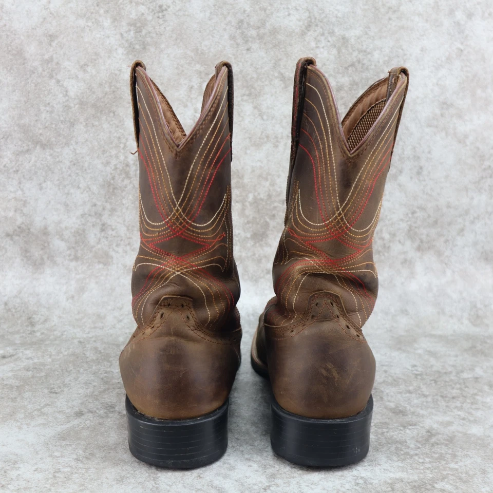 Ковбойские сапоги Ariat Sport вестерн коричневая кожа с вышивкой мужские размер 11,5 D - Изображение 3 из 4