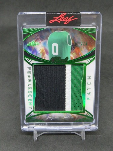 2025 LEAF PEARL JAYSON TATUM PEARLESCENT PATCH /6 BOSTON CELTICS MS10