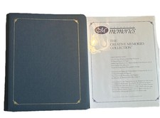 Creative Memories 12x15 Blue Scrapbook New /Pages And NEW Page Protectors FLAWS