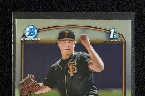 2024 Bowman Chrome - 1st Prospects #BCP-93 Kyle Harrison SF GIANTS - Picture 2 of 4