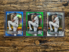 2025 Bowman Chrome Carlos Lagrange 1st Bowman Lot True Green /99 True Blue /150